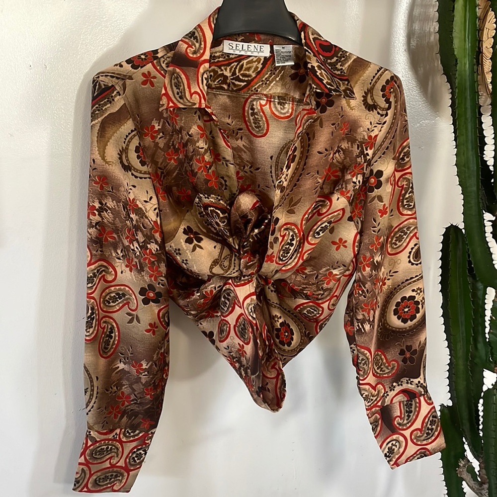 Vintage print long sleeve